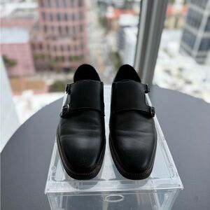 Men’s Double Monk Strap Dress Loafers – Size 10